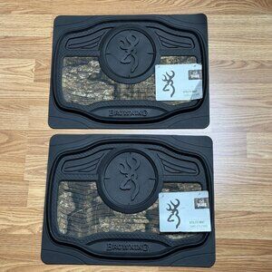 Browning Realtree Rear Floor Mats Camo Utility Rubber Weather Universal Lot of 2